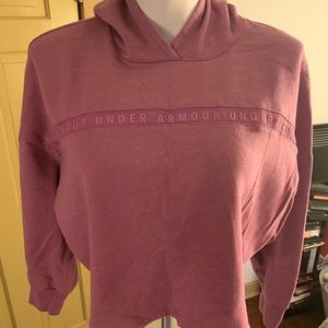 Under Armour Crop Top Loose Logo Sweatshirt